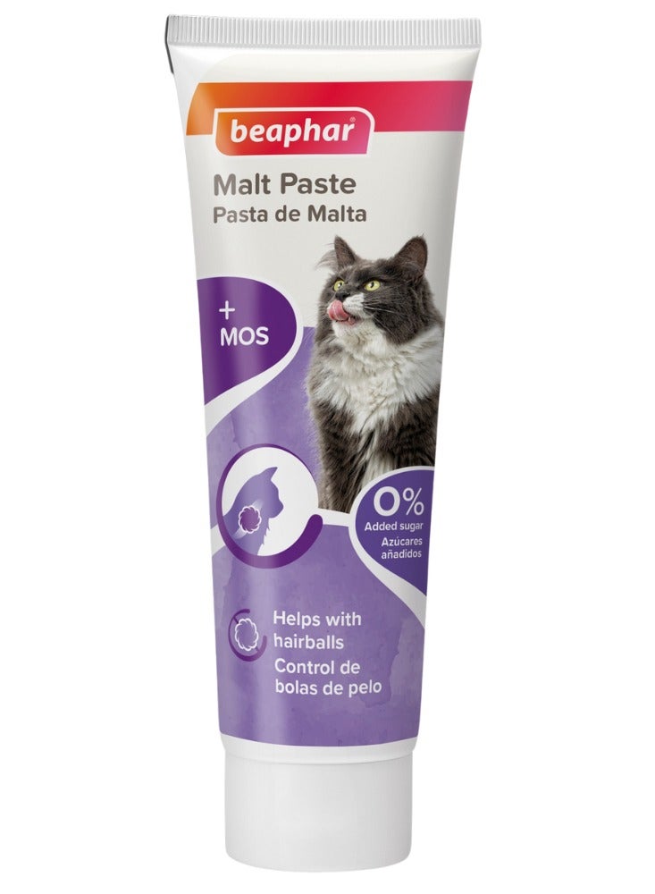 beaphar Malt Paste for Cats - Hairball Relief and Digestive Support - 100g