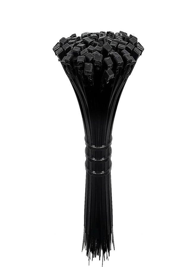Inovera (Label) Reusable Nylon Self Locking Releasable Cable Zip Tie, Adjustable Cord Ties Heavy Duty Plastic Wire Wraps For Home, Garden, Office, Garage (Black,3.6 X 200Mm, Pack Of 100) - Image 1