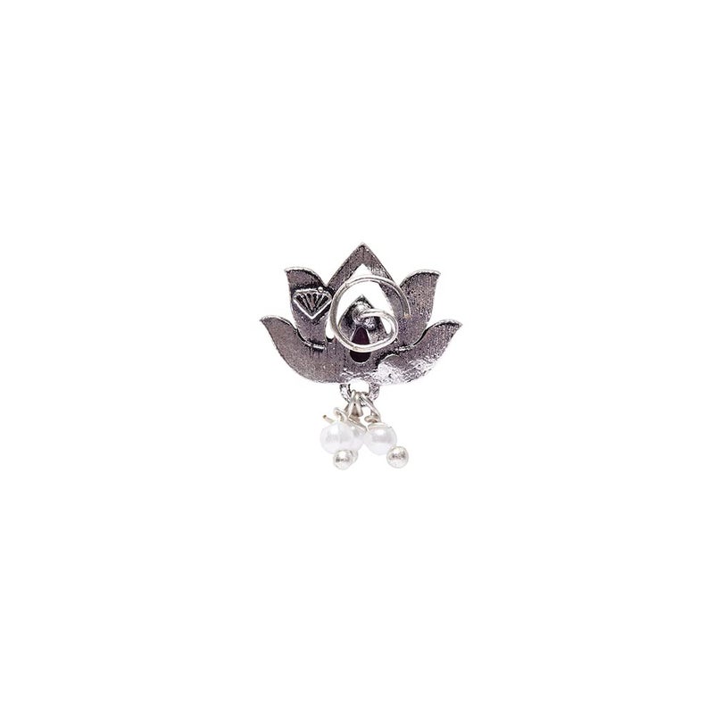 VOYLLA Indie Collectibles Pretty Lotus Motif Nose Pin - Image 4