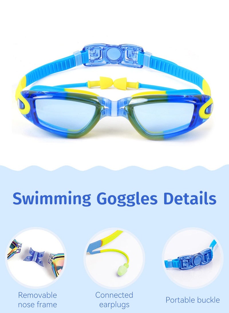 Moovant Boys' Short Swimtrunks Set, with Nose Clip, Ear Plugs, Goggle Case, and Swim Cap, Kids Complete Swimwear Kit, Waterproof Swimming Gear - Image 5