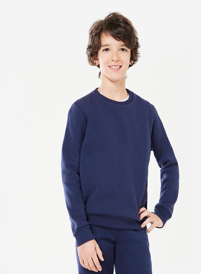 DECATHLON Kids' Unisex Warm Crew-Neck Sweatshirt - Image 1