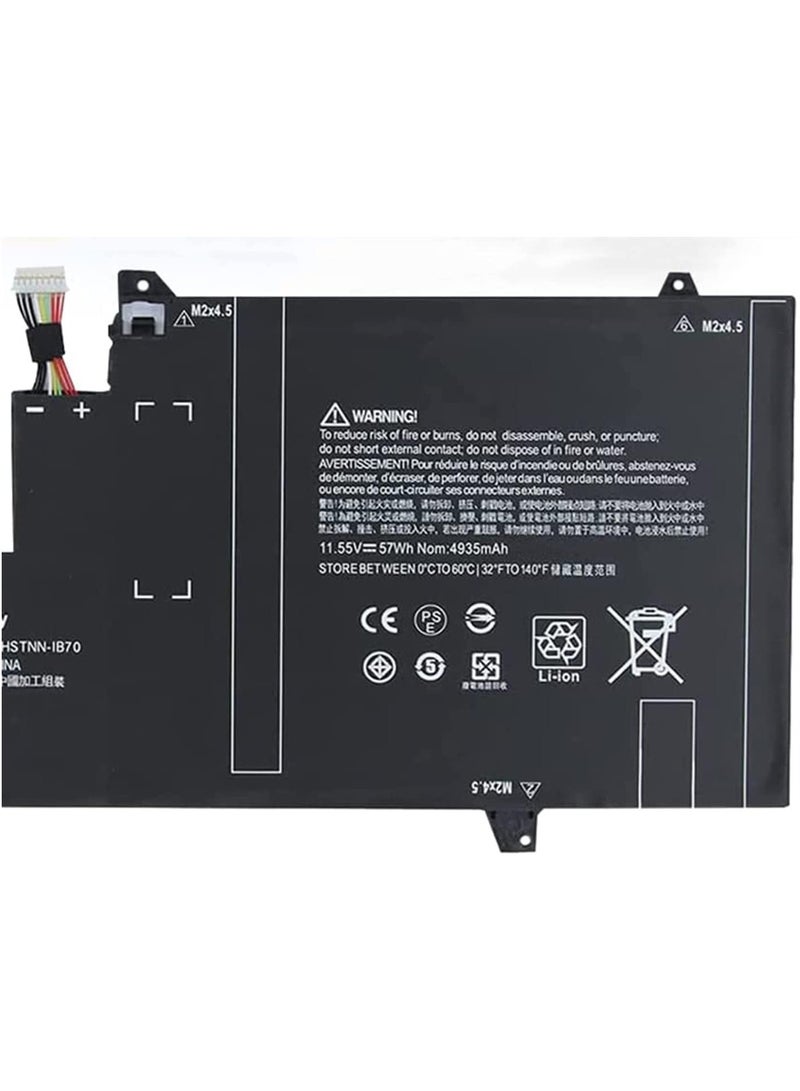 Green Tiger Replace OM03XL Laptop Battery for HP EliteBook X360 1030 G2 13.3 Inch Series OMO3XL HSTNN-IB7O 863167-171 863280-855 863167-1B1 HSN-I04C HSTNN-IB70 11.55V 57Wh 3 Cell, - Image 4