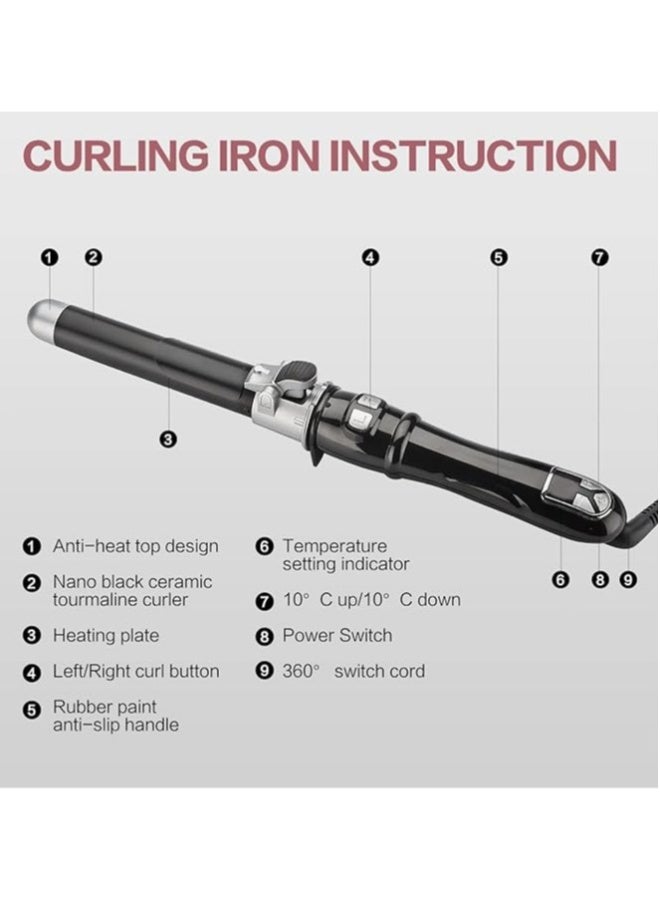 Rotating curling iron, 28mm, best curling iron for large curling irons, automatic rotating curling iron wall, beach curling iron, curling iron - Image 5