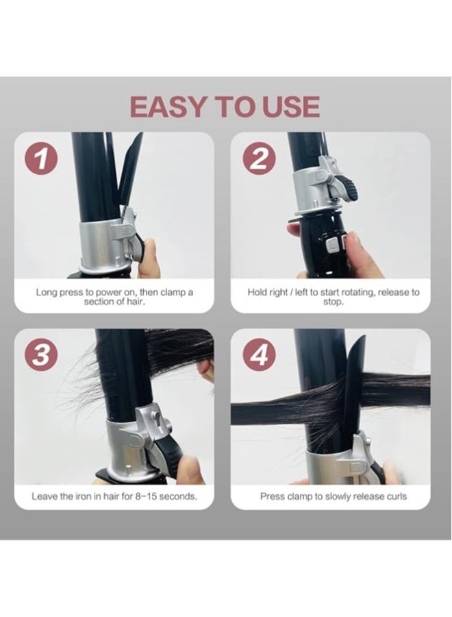 Rotating curling iron, 28mm, best curling iron for large curling irons, automatic rotating curling iron wall, beach curling iron, curling iron - Image 4