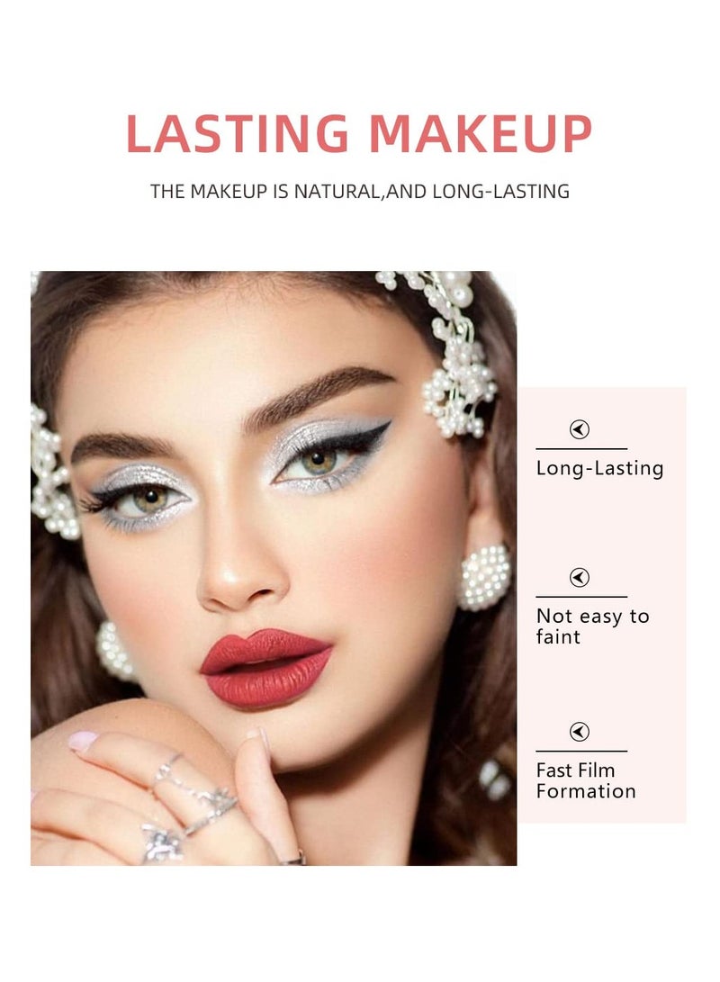 KASTWAVE Liquid Matte Eyeshadow Set , Cool Toned Black Grey White Silver Smokey Eyeshadow Stick, Waterproof Quick Drying High-pigmented Longlasting Eye Shadow, 9 Color - Image 3