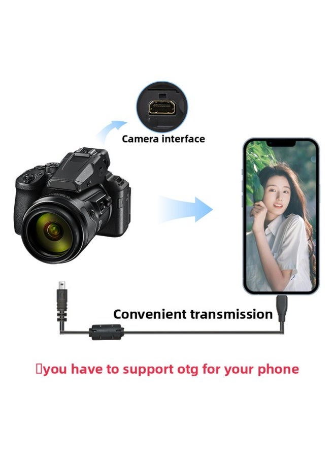 Generic - TYPE C To MINI 8P OTG Digital Camera Cable Is Suitable For 8P Interface Copy Transmission Such As Nikon For Sony-Line Length:1.5m - Image 1