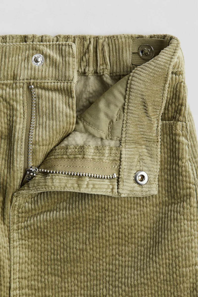 H&M Cotton Corduroy Skirt
