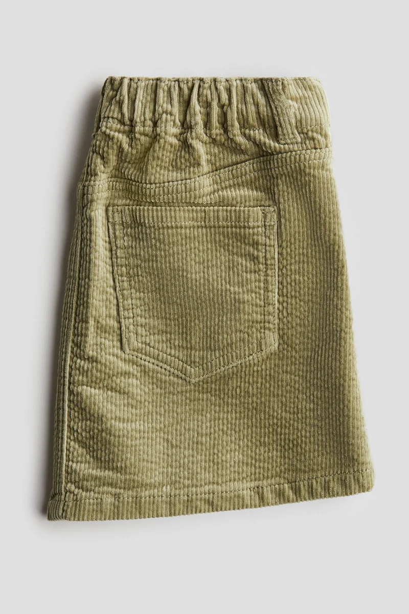 اتش اند ام Cotton Corduroy Skirt