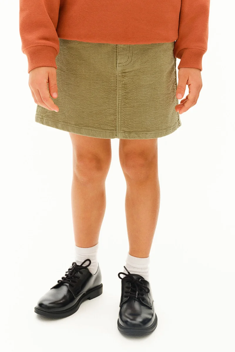H&M Cotton Corduroy Skirt