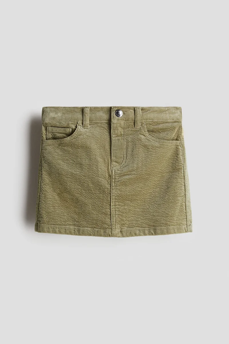 اتش اند ام Cotton Corduroy Skirt