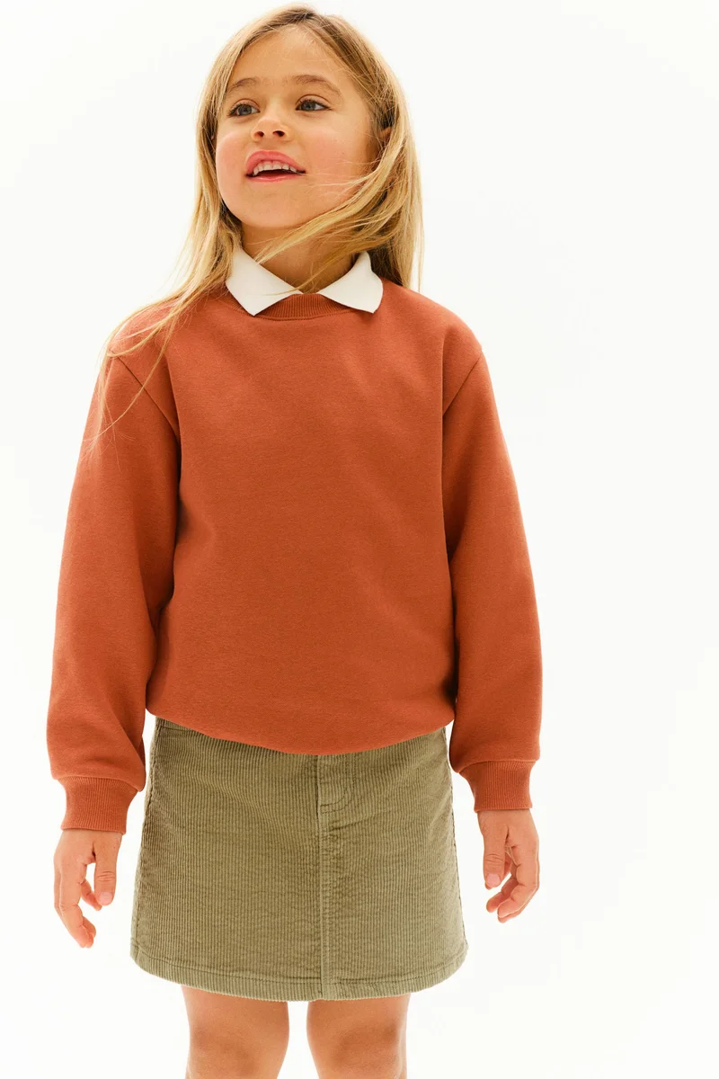 H&M Cotton Corduroy Skirt