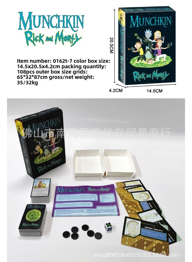 النسخة الإنجليزية من لعبة ريك ومورتي "الملكة النائمة" - لعبة "كاركاسون" - لعبة لوحية - بطاقة