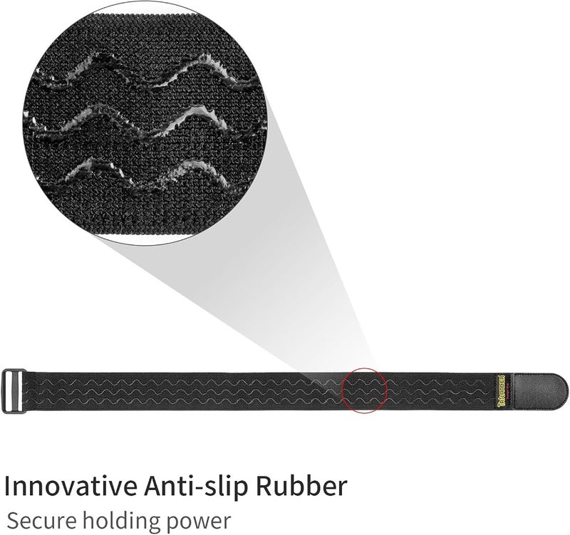 Trilancer Elastic Cinch Straps with Anti-Slip Strips, 61 cm x 5 cm (4 Pack) - Image 3