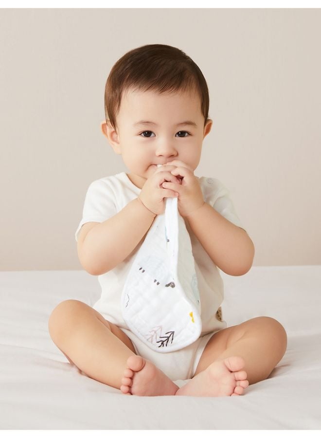 عشرة أشهر رحلة مناديل قطنية للأطفال حديثي الولادة والأطفال الصغار بتصميم صاروخ رائع للبشرة الحساسة 22 × 16 سم - Image 4