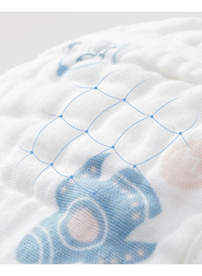 عشرة أشهر رحلة مناديل قطنية للأطفال حديثي الولادة والأطفال الصغار بتصميم صاروخ رائع للبشرة الحساسة 22 × 16 سم - Image 3