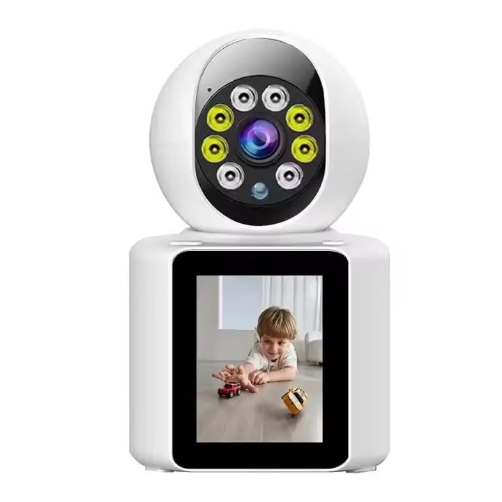 Derovan CCTV Home Security Baby Cam V360pro – 1080P HD WiFi Wireless Camera with 2-Way Audio, 2.8" IPS Screen, Pan-Tilt, Motion Detection & Video Calling - Image 1