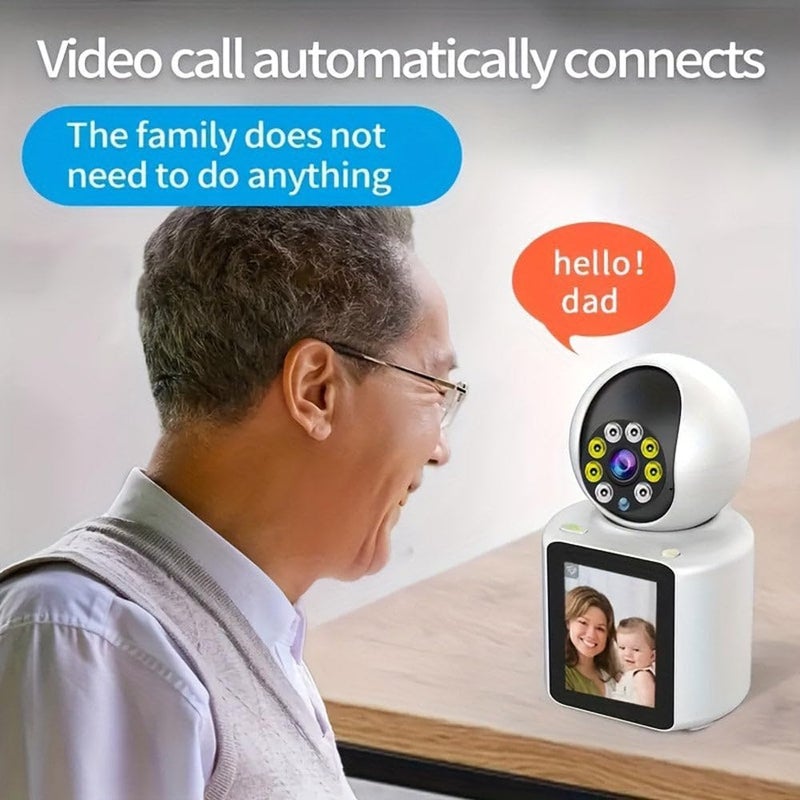 Derovan CCTV Home Security Baby Cam V360pro – 1080P HD WiFi Wireless Camera with 2-Way Audio, 2.8" IPS Screen, Pan-Tilt, Motion Detection & Video Calling - Image 4
