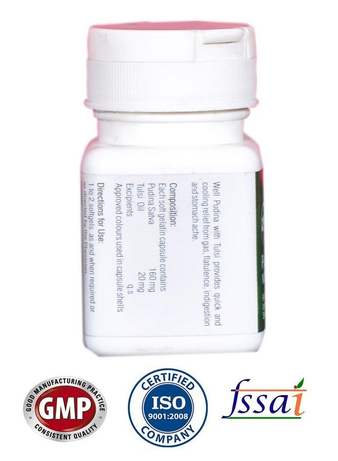 Modicare Pudina With Tulsi 100 Soft Gels Pack Of 1 - Image 2