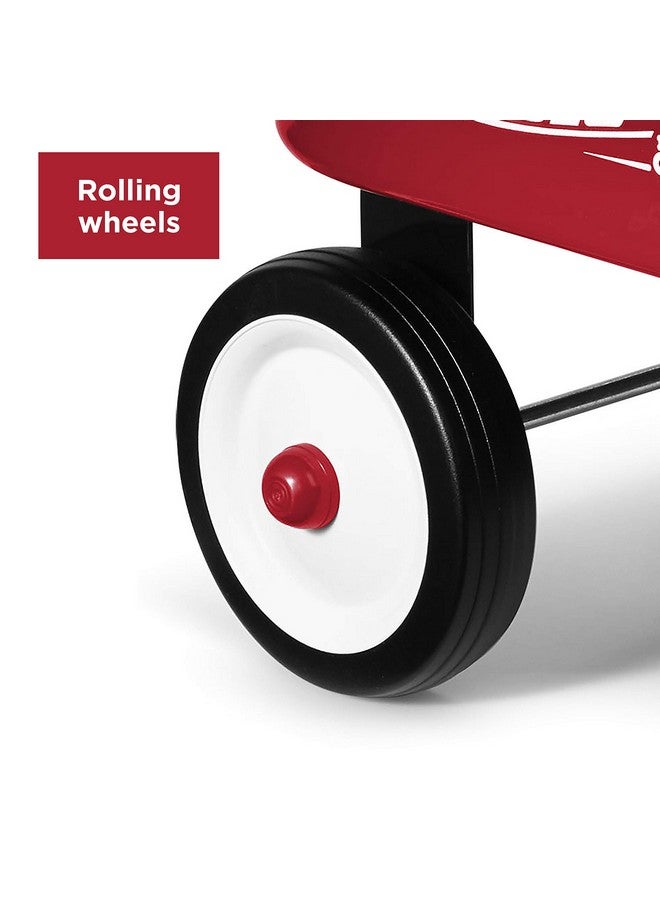 Radio Flyer عربة راديو فلاير للأطفال 12.5 بوصة، عربة ديكور صغيرة حمراء للعب - Image 4