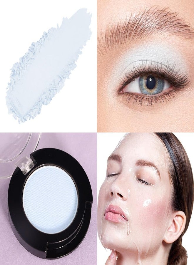 HHLTOH Light White Blue Single Matte Eyeshadow Makeup, Cream to Powder Monochrome Eye Shadow for Older Women, Daily Evening Girls Eyeshadow Palette Gift, sombras para ojos, Mini Vegan Travel Eye, #14 - Image 3
