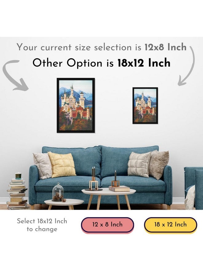 Mad Masters Hogwarts Harry Potter School Painting Hanging Photo Frame Decorative Item for Living Room, Bedroom, Home Decor and Wall Decoration (MM 1155, 8x12 Inch, Paper, Without Plexi Glass) - Image 4