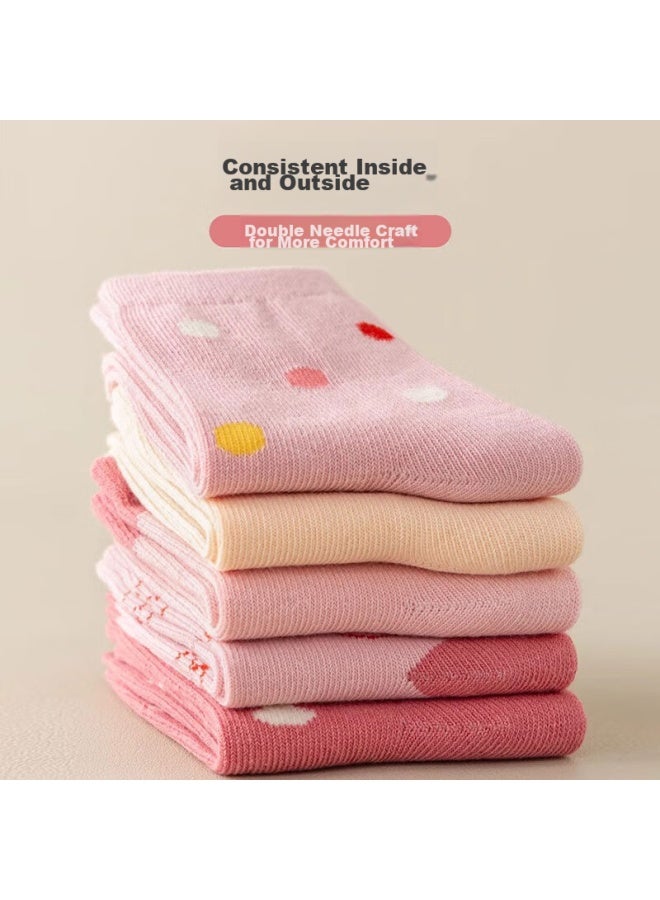 Cotton Thirteen Mianshisan Girls' Socks, Autumn And Winter Mid-calf Socks, Cute For Baby Girls, Trendy For Older Girls, Children's Long Socks - Image 5