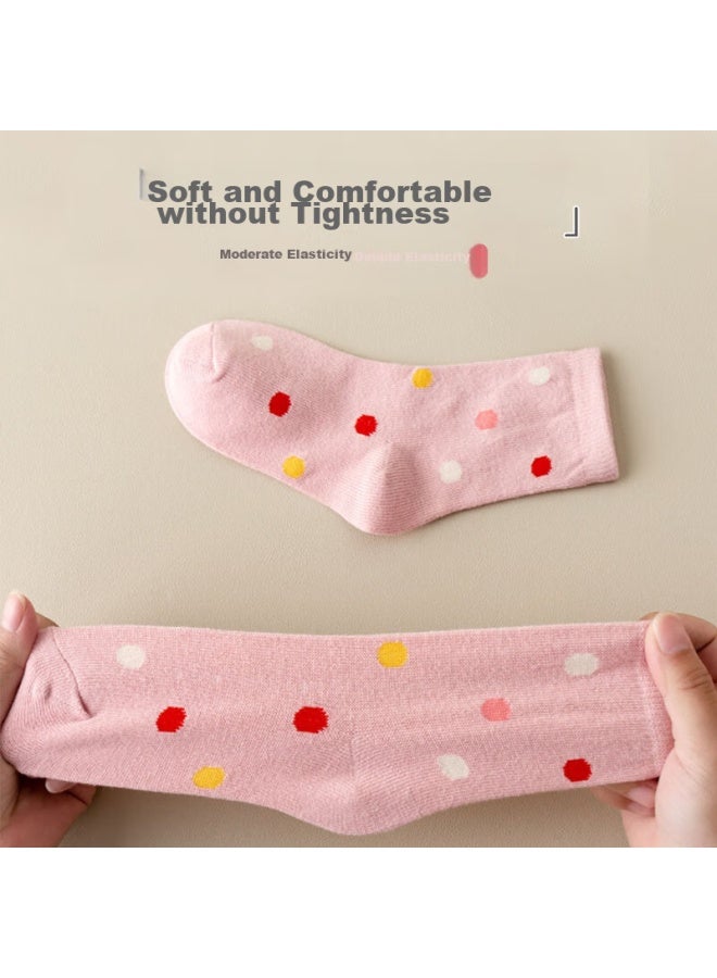 Cotton Thirteen Mianshisan Girls' Socks, Autumn And Winter Mid-calf Socks, Cute For Baby Girls, Trendy For Older Girls, Children's Long Socks - Image 4