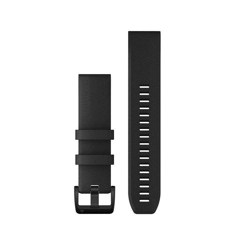 Garmin QuickFit 22 Watch Bands, Black with Black Stainless Steel Hardware - Image 5