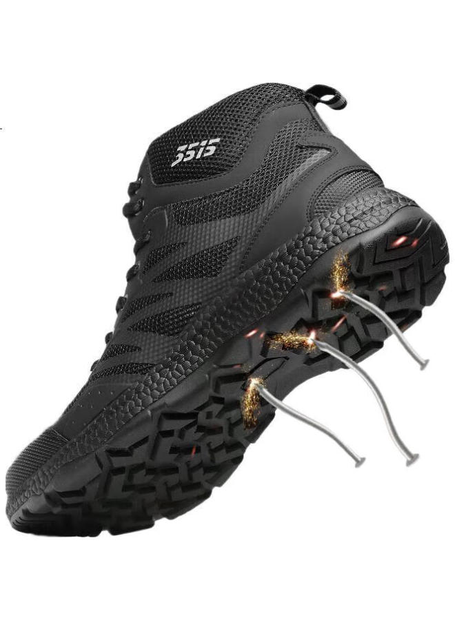 Strongman Men'S Boots 3515 Combat Boots Mesh Breathable Outdoor Boots Anti-Puncture Mountaineering Training Boots Jds230Gl Black 46 - Image 2