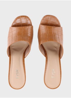 FYOR One Strap Mid Heel Sandals  - Image 3