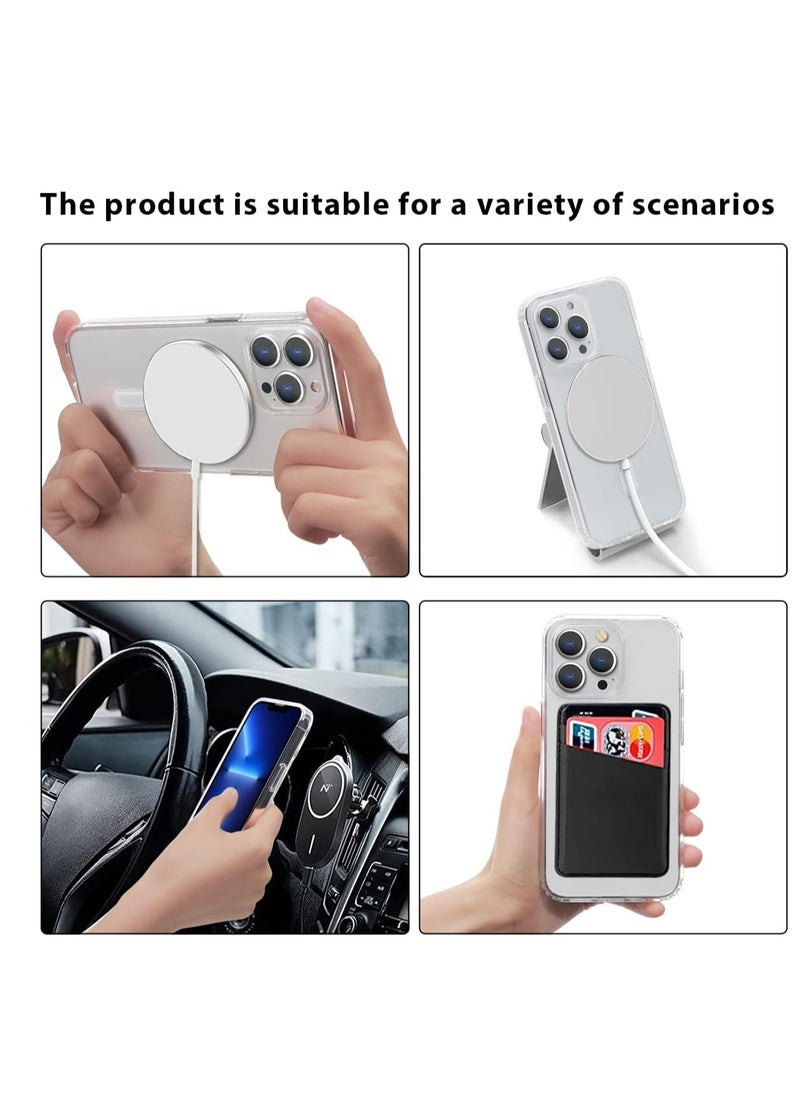 ten.tech - Ten tech Magnetic Clear Case Designed for iPhone 15 pro – Compatible with MagSafe Charger, Support Magnetic Car Mount Wireless Charging, Soft Press Buttons Scratch Resistant – ten tech - Image 1