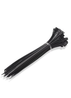 Generic Cable Ties 300mm x 4mm - Black Nylon Zip Tie Wrap - Self-Locking for Home, Office, Garden, Garage, and Workshop (Pack of 100)  - Image 1