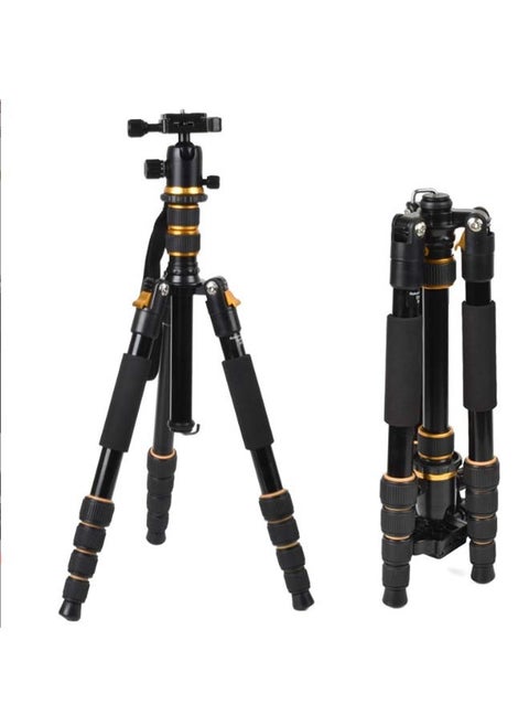 1.6m multifunctional SLR professional camera tripod with damping ball head for outdoor reflex photography Shadow Stand Portable Multi-Function Tripod/Variable Monopod (Free Mobile Phone Clip)