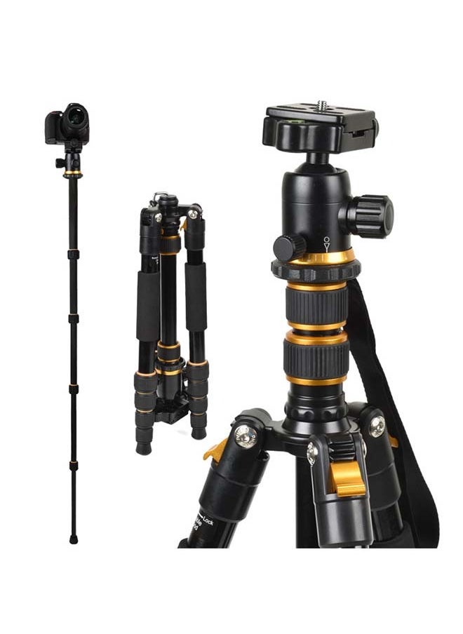 1.6m multifunctional SLR professional camera tripod with damping ball head for outdoor reflex photography Shadow Stand Portable Multi-Function Tripod/Variable Monopod (Free Mobile Phone Clip)