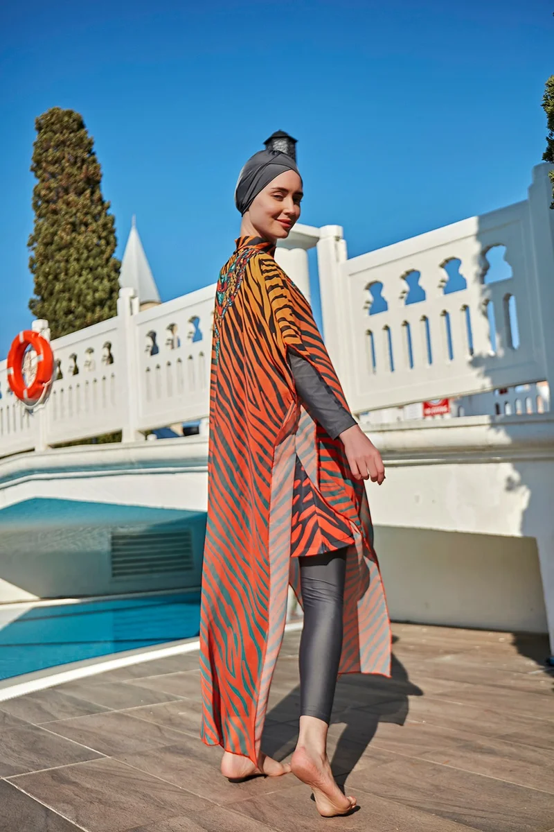 ريمسا مايو Remsa Swimsuit Remsa Hijab Swimsuit Design Single Kaftan Pareo 430-305 Kenya