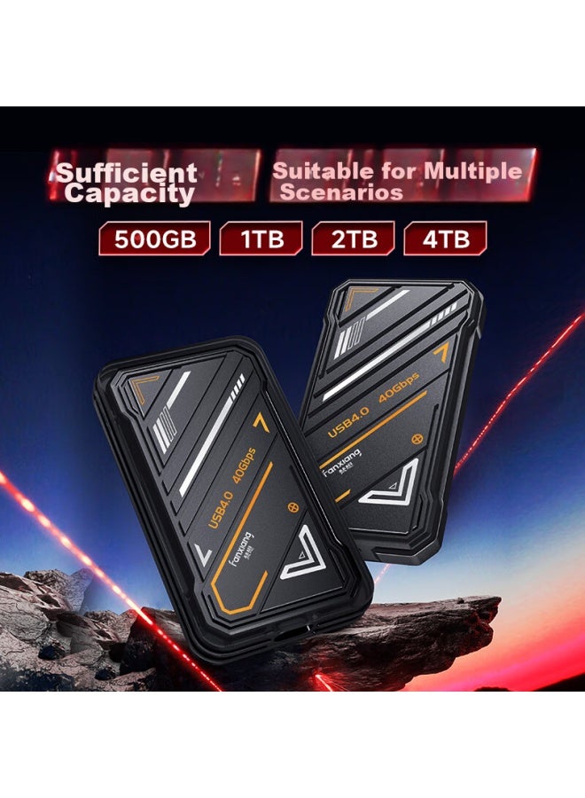 fanxiang Fanxiang 2Tb Portable Solid State Drive (Pssd), Portable Ssd, Type-C Direct Connection To Phone, 3700Mb/S, External Hard Drive For Computer, Ps3000 - Image 5