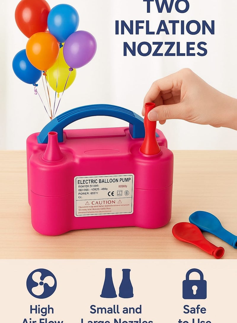 Electric Balloon Pump Automatic Two Nozzle Balloon Pump - Image 2