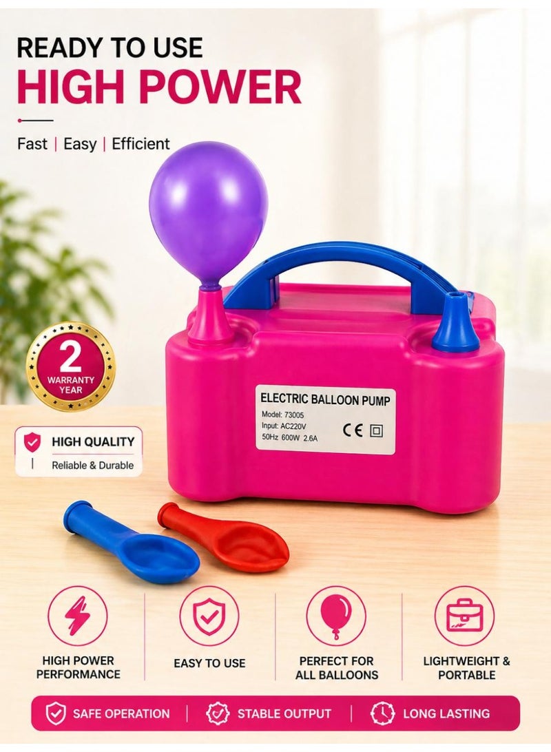 Electric Balloon Pump Automatic Two Nozzle Balloon Pump