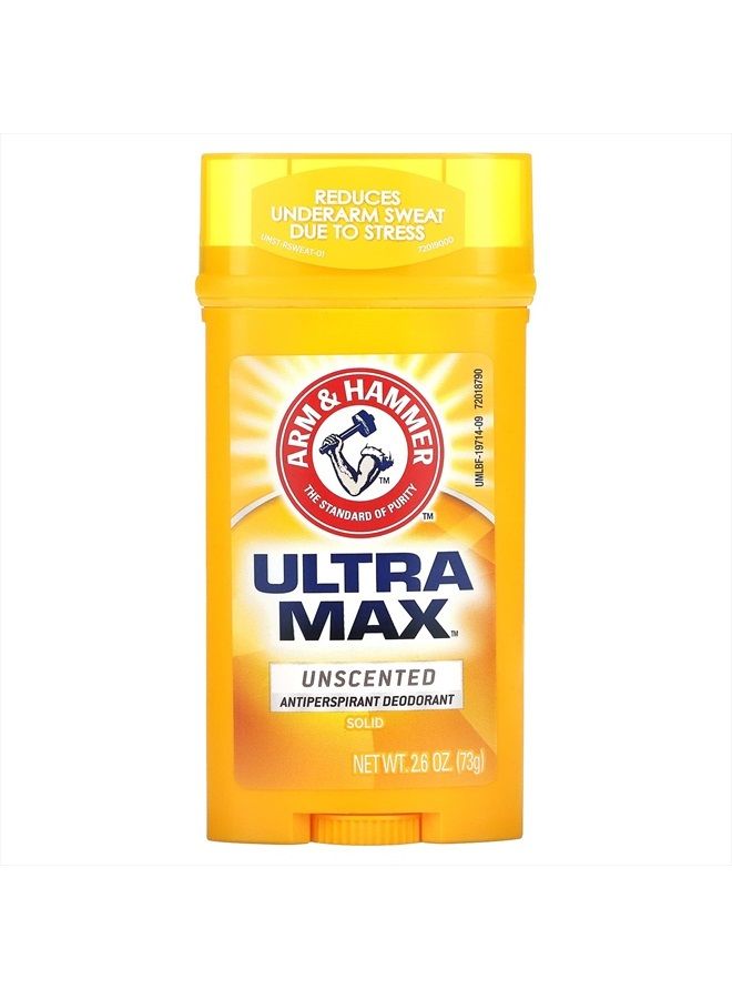 ARM & HAMMER ULTRAMAX Anti-Perspirant Deodorant Invisible Solid Unscented 2.60 oz - Image 1