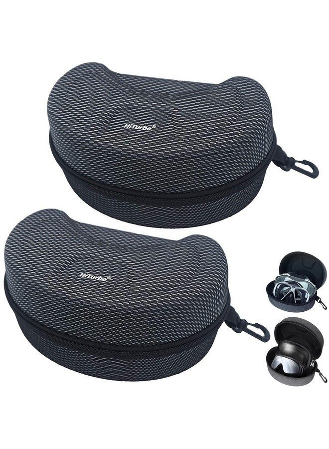 Hiturbo Ski Goggles Hard Case Eva Snowboard Goggles Box Diving Mask Protection Carrying Case For Snow & Water Sport (2Pcs) - Image 1