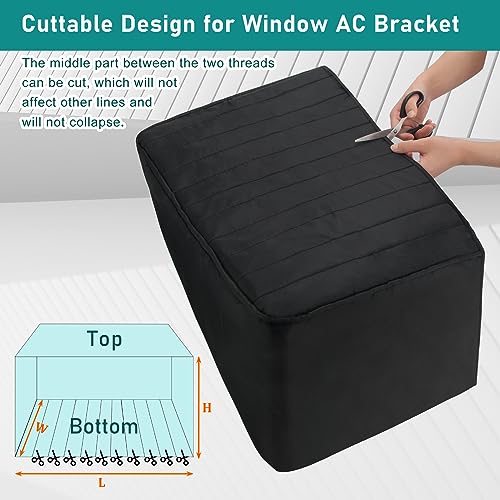 Luxiv Winter Window Air Conditioner Cover Waterproof for Outside Unit, Luxiv Freeze Protection Cover for Outdoor Window AC Insulation with 3 Layers, Dust-Proof Waterproof AC Unit Defender - Image 5