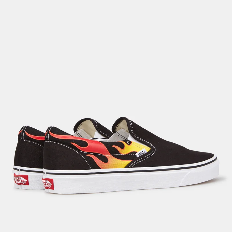 Vans Black Flames Slip-On Shoe  | Best Price UAE