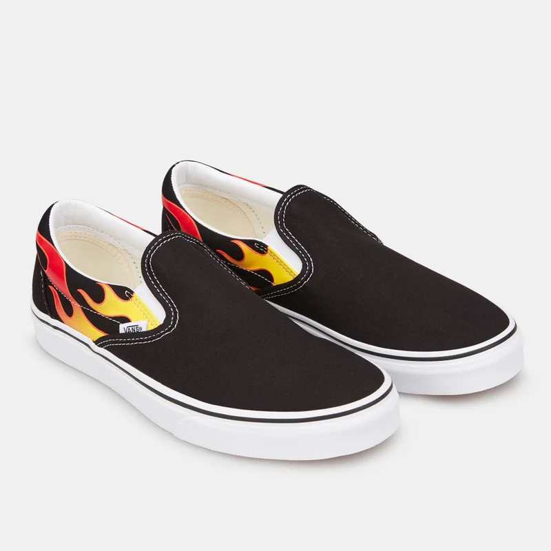 Vans Black Flames Slip-On Shoe  | Best Price UAE