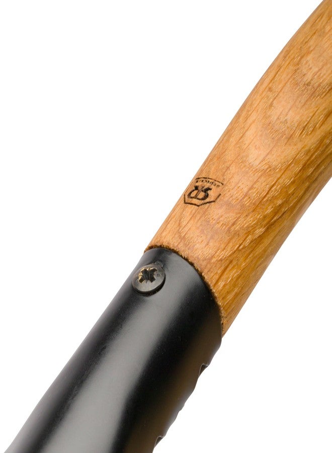 Redecker Dustpan with Oiled Oak Handle, Durable Powder-Coated Metal, Ergonomic Handle, Large Capacity, All Purpose Indoor/Outdoor Design, Made in Germany - Image 3