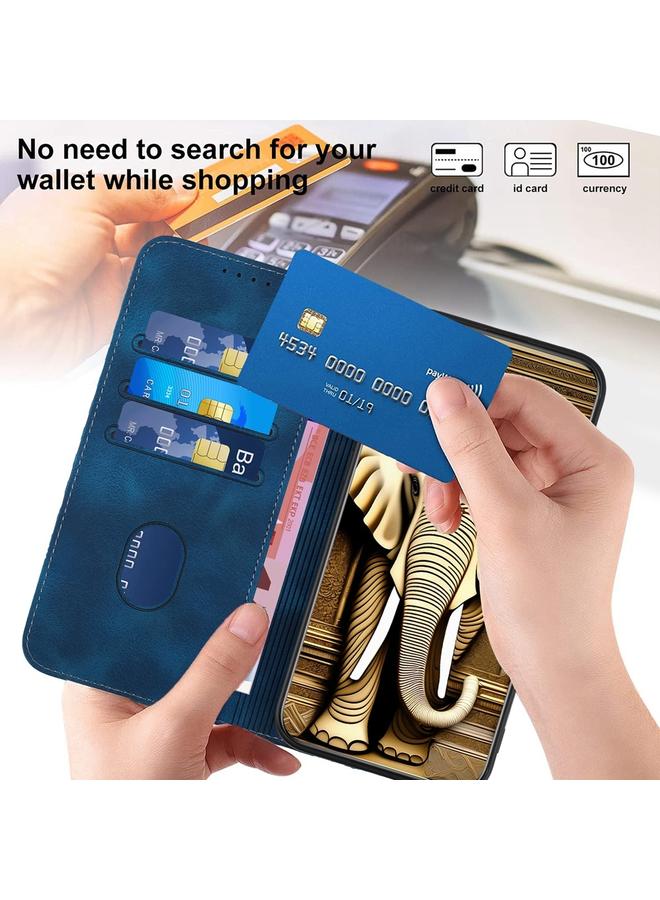 S-TOP Case For Realme C63 / C61 Global Elephant Head Embossed Phone Leather Case with Lanyard - Image 5