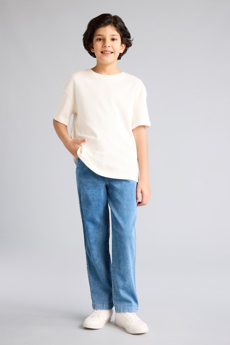 ديفاكتو بنطلون جينز اولادي قصة عادية برجل عادية - Image 2