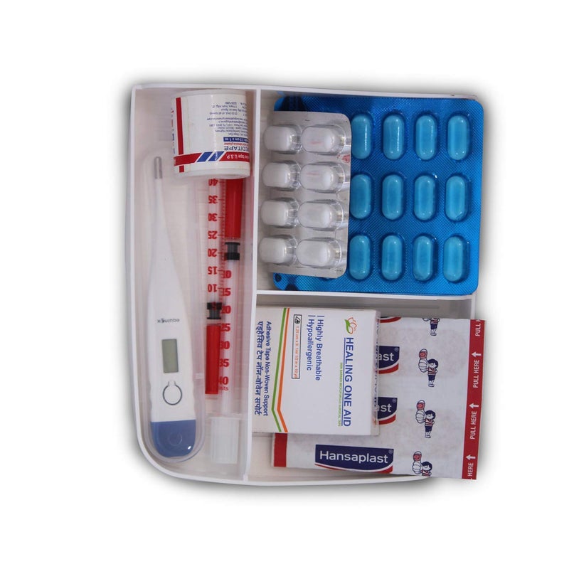 JRT Medicine Box Medicine Storage Organizer First Aid Box Double Layers Health Care Emergency Medicine Storage Box Multilayer First Aid Kit Cabinets Household Medical Box - Image 4