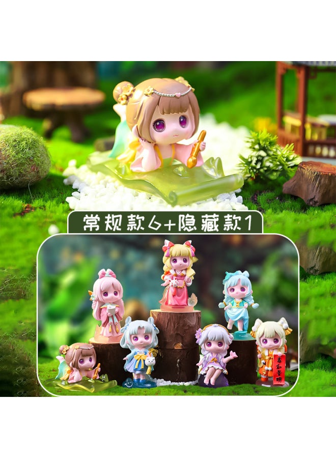 The New Tang Ladies Sound For Your Blind Box National Tide Hand-made Home Desktop Ornaments Resin Crafts