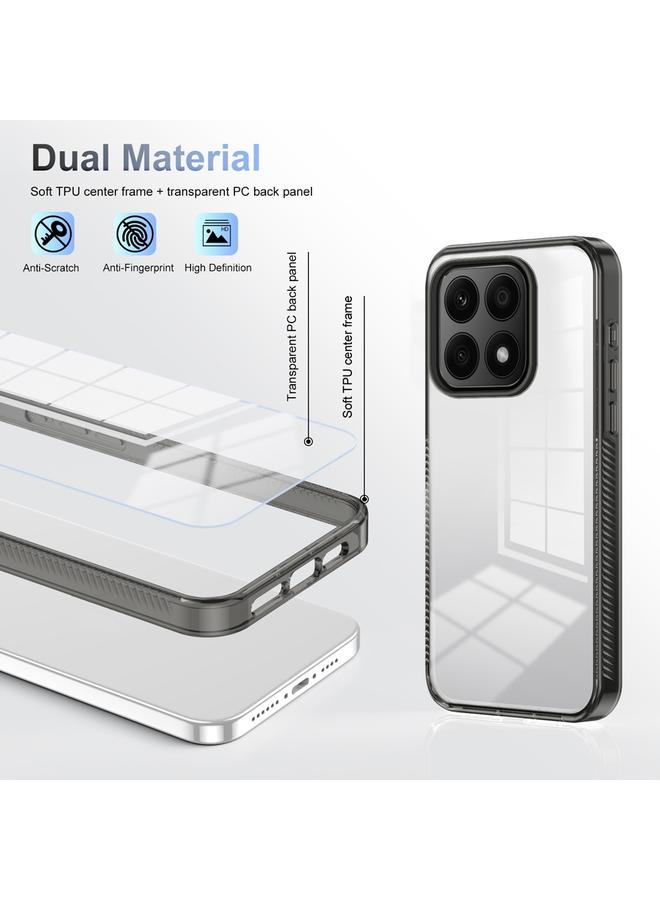 S-TOP Case For Honor X8a Anti-slip Clear Acrylic Hybrid TPU Phone Case - Image 3