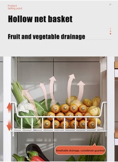 AGD 4 Tier Free Standing Kitchen Storage Unit, Microwave Oven Kitchen Cabinet, Kitchen Rack for Dining Room, Movable Storage Cart, Large Storage Capacity - White  - Image 4
